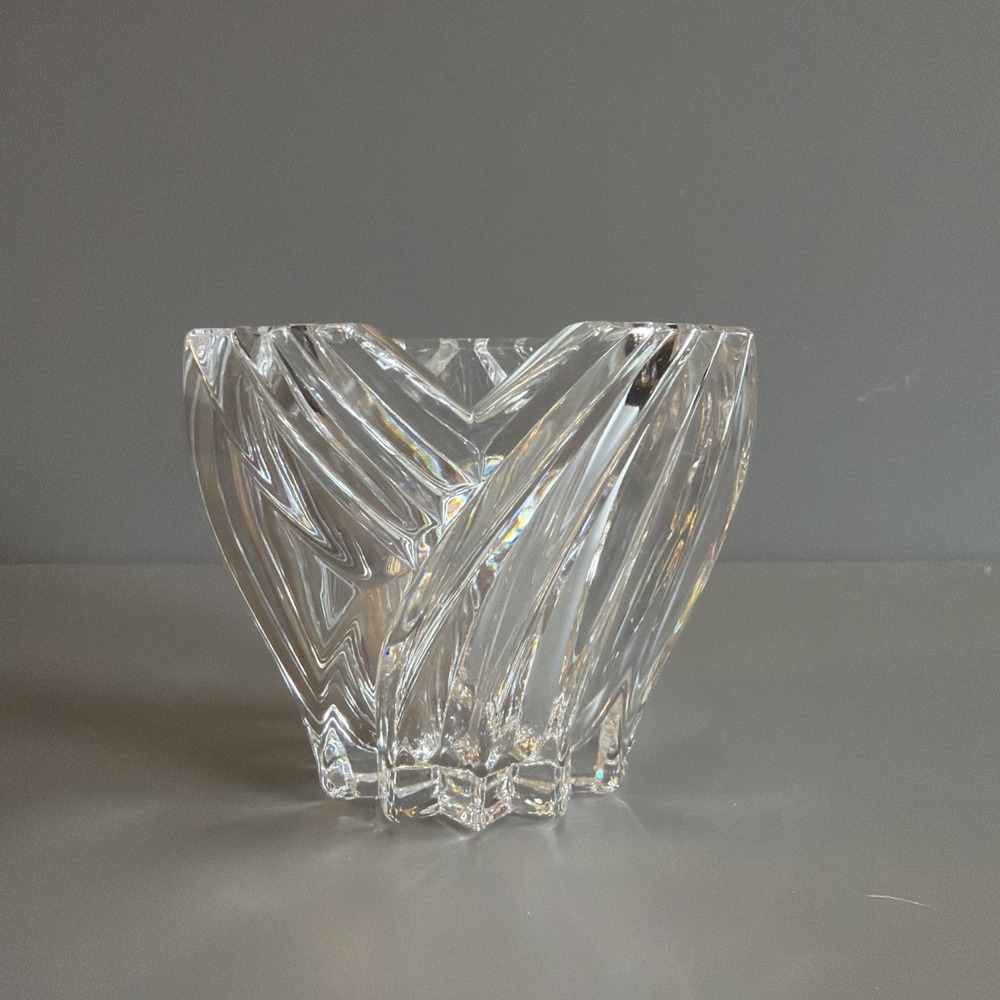 Vintage Late 90s Lenox Fine Crystal "Kelly Collection" 3 in Votive Candle Holder